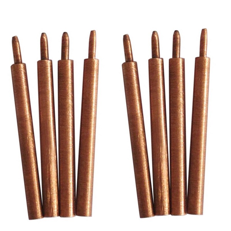 8Pcs Lassen Naald Aluminium Oxide 3Mm Excentrieke Staaf Lasmachine Lassen Pen Solderen Batterij Nikkel Plaat