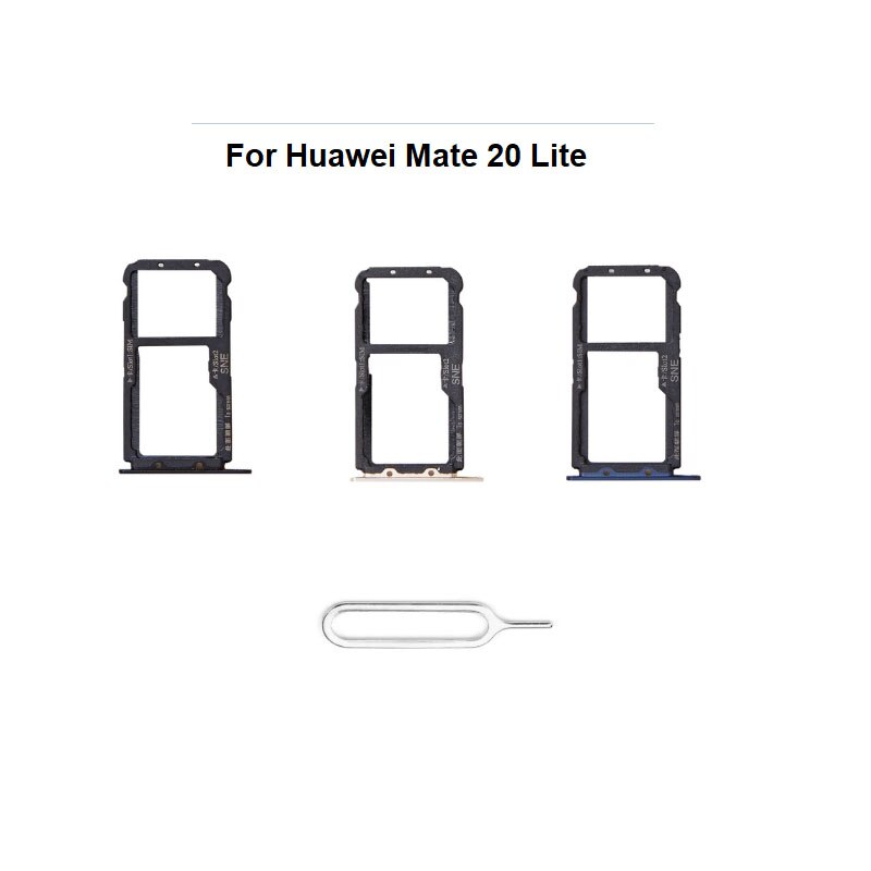 Neue Für Huawei Kamerad 20 Lite Sim Karte Tablett Halfter Slot Buchse Adapter Verbinder Reparatur Teile Ersatz
