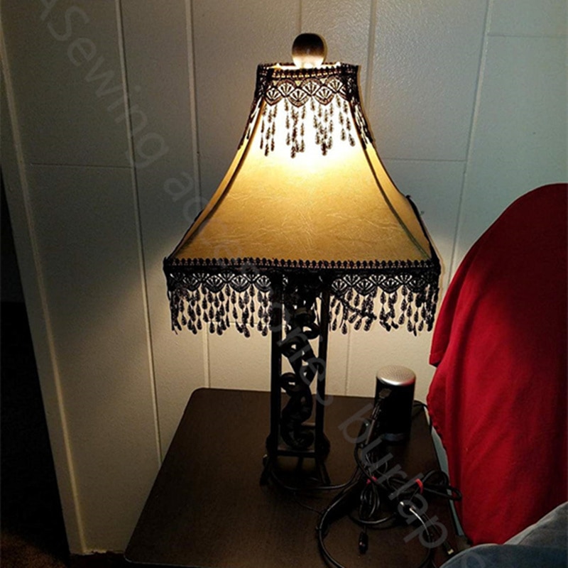 3 yards 8 cm brede blonde blonder stof med kvast sort, hvid diy syning applikation håndværk 5 bb 5463