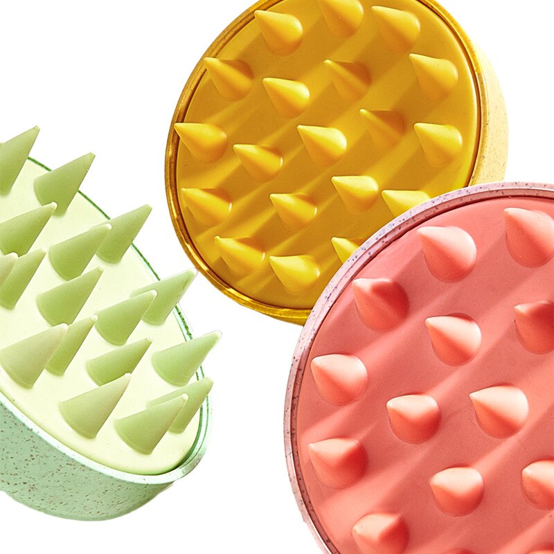 Silicone Head Scalp Massage Comb Shampoo Brush Hair Washing Comb Bath Shower Brush Hair Salon Hairdressing Tool