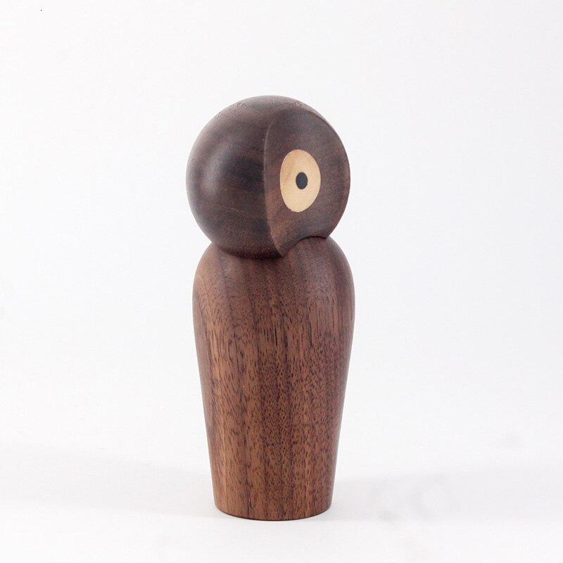Nordic Wood Owl Doll Home Decoration Wood