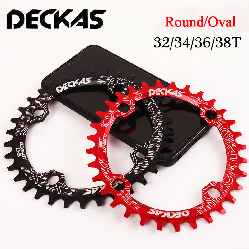 Deckas 104bcd Kettingblad Mtb Fiets Chain Ring Mountainbike Crankstel Smalle Brede Kettingwiel 32/34/36/38T Fietsonderdelen
