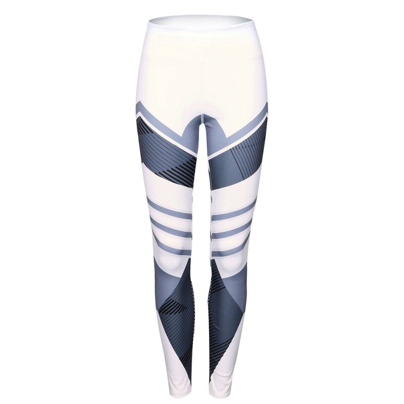 Pantalones deportivos para mujer, ropa deportiva de entrenamiento en negro y dibujo en blanco