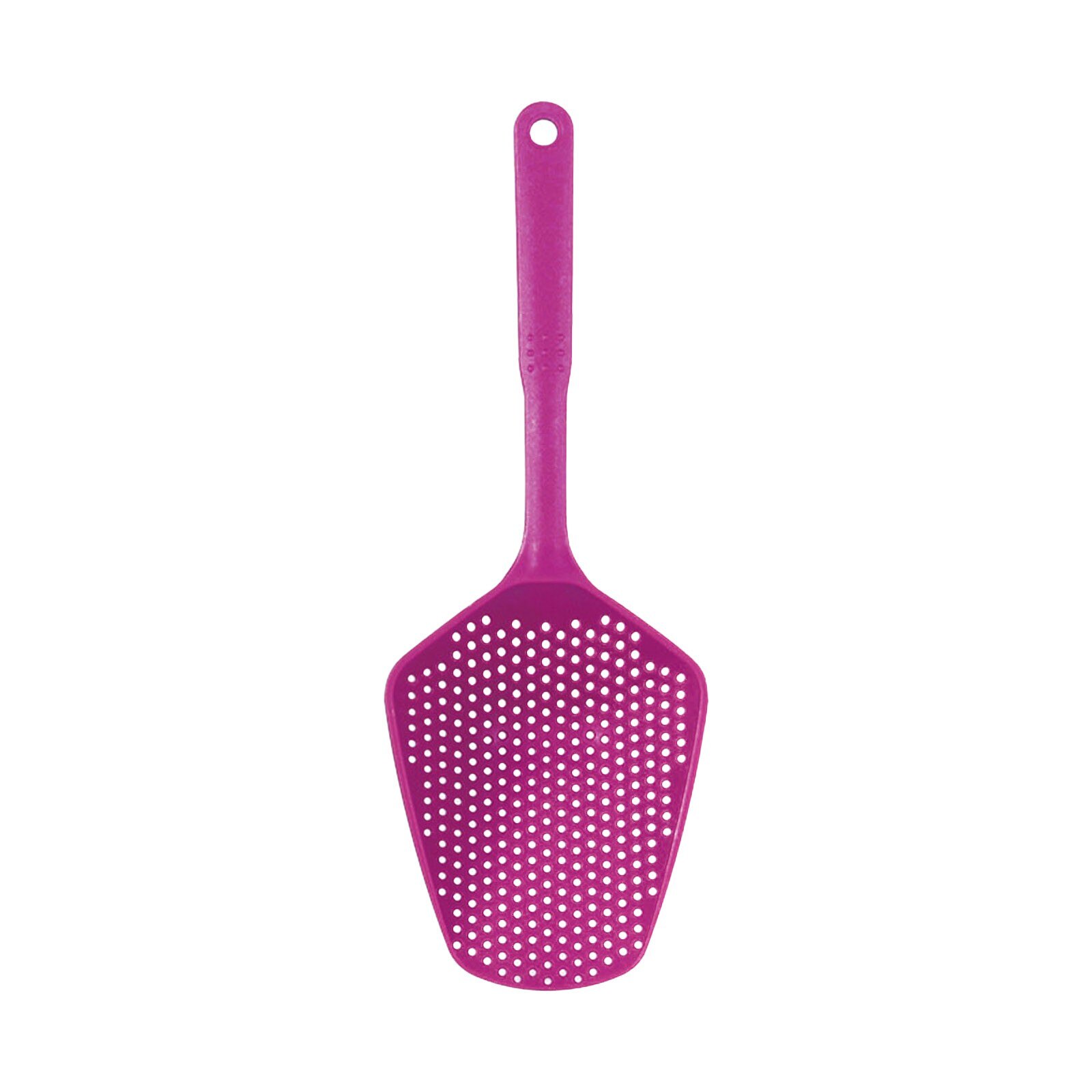 Colador de cuchara grande para cocina, resistente al calor colador de Pasta, cuchara de hielo de plástico, accesorios de cocina, 1 ud.: Hot pink