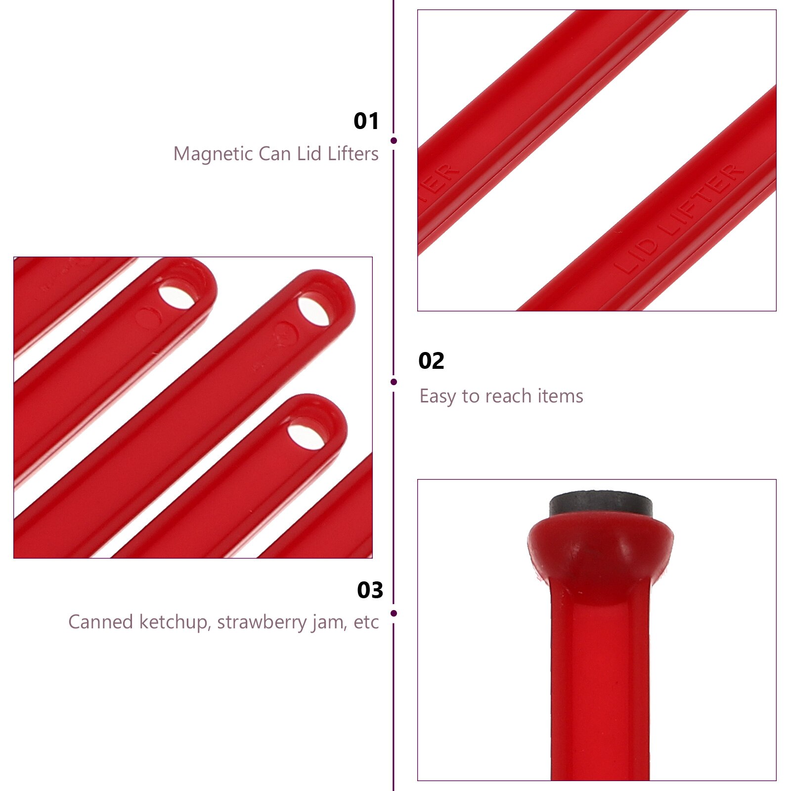 10Pcs Kitchen Canning Tools Household Canning Tools Magnetic Can Lifters for Restaurant Shop Kitchen