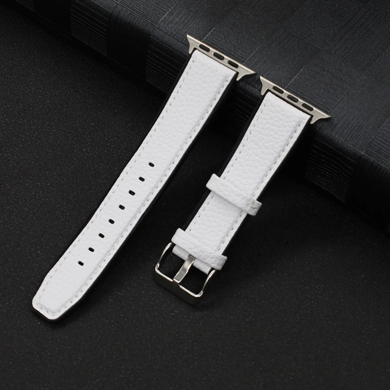 Pu Lederen Band Voor Apple Watch Band 38Mm 40Mm 41Mm Polsband 42/44/45/49Mm Ultra Voor Iwatch Serie 10 9 8 7 6 Se 5 4 42Mm 46Mm