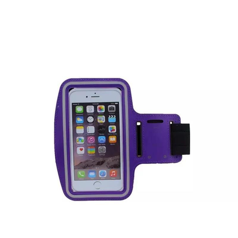 Brazalete Deportivo Universal resistente al agua, soporte para teléfono móvil de 5,5 pulgadas, para correr, Samsung, Huawei, xiaomi, iPhone, Brazalete Deportivo: Purple