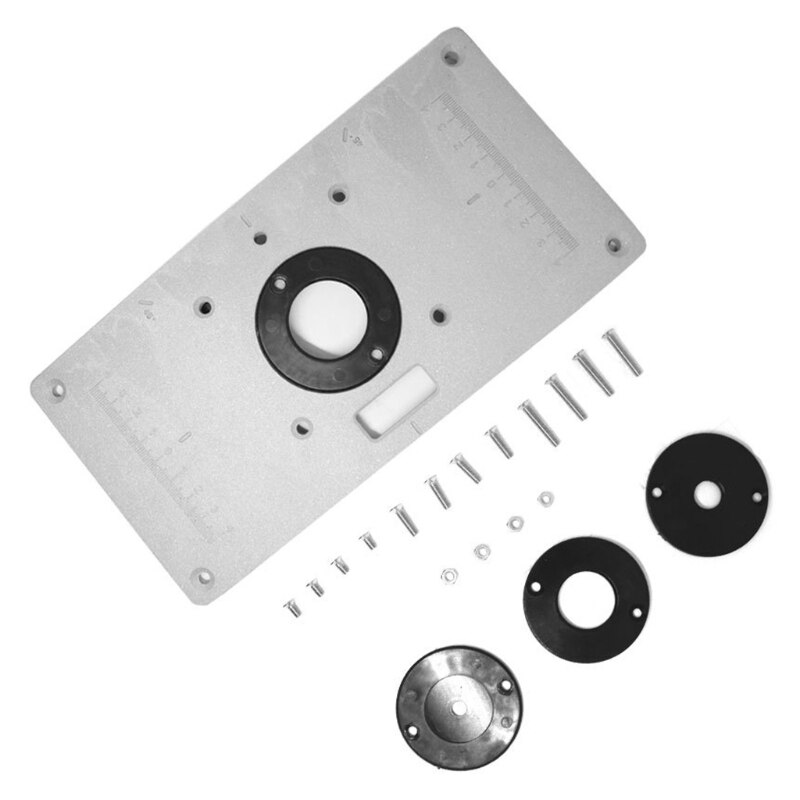 Aluminium Router Tafel Insert Plaat De Trim Panel Voor Houtbewerking Bankjes Met S