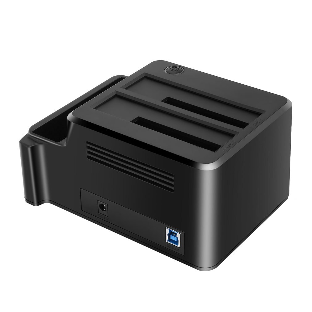 Estación de acoplamiento Dual para disco duro HDD USB 3,0 a SATA HDD SSD con clon para 2,5 "& 3,5" SATA HDD & SSD, carcasa de disco duro Dock