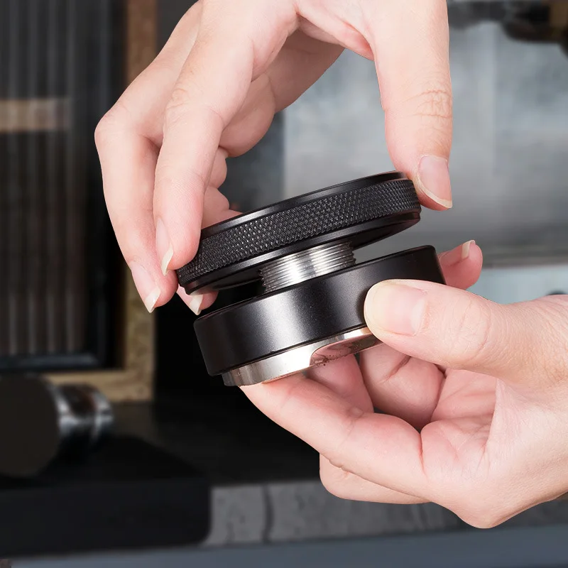 Prensa de café de 51/53/58mm, 3 pendientees en ángulo, distribuidor de café de palma, herramienta de distribución de Espresso, accesorios de café