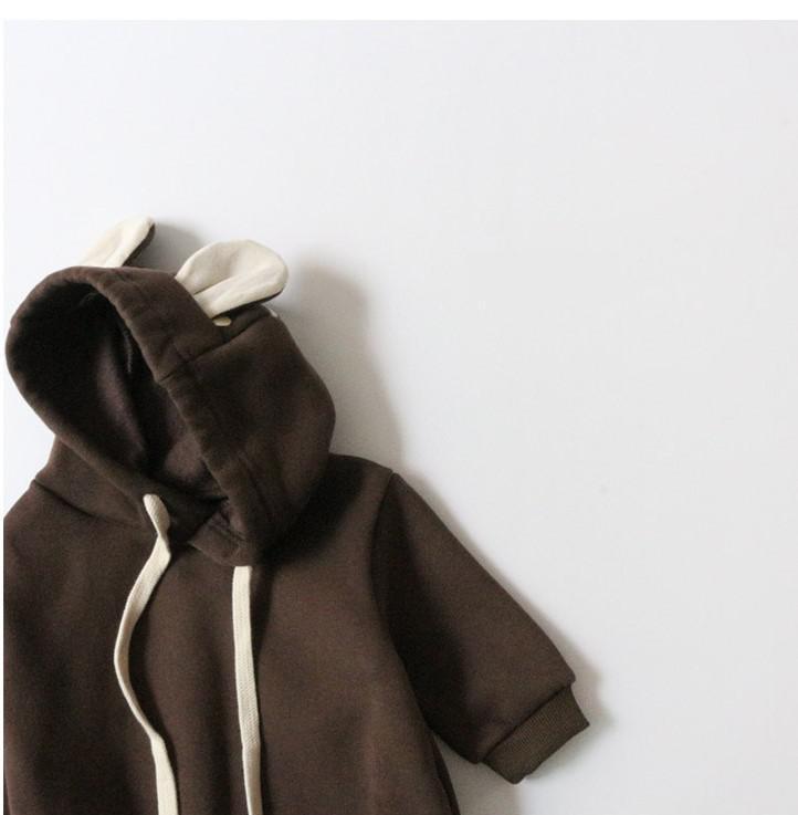 Baby Kleding Lange Mouw Baby Bodysuit Herten Stijl Baby Jongens Jumpsuits Peuter Jongen Kleding: 454354brown / 24M
