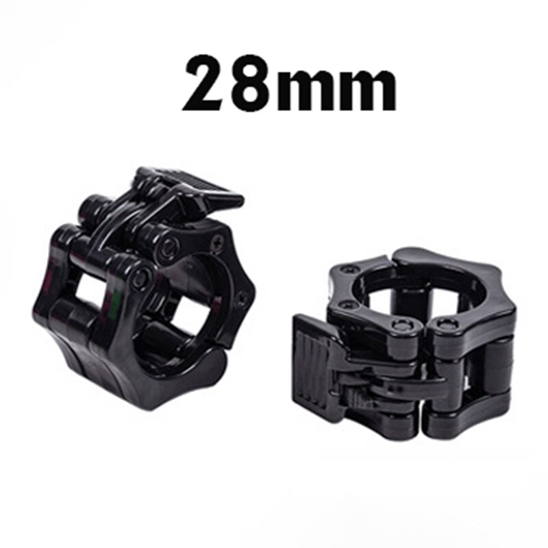 1 Pair 25/28/30MM Spinlock Collars Barbell Dumbbell Clips Clamps Weight Bar Locks for Gym Wrokout Fitness Training WOD Crossfit: Black 28mm 2 Pcs