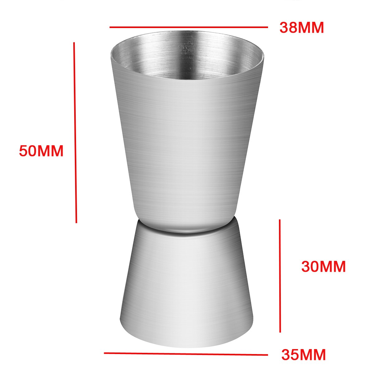 1Stck 25/50ml Edelstahl Doppel Einzigen Schuss Messen Bar Party Wein Jigger Geist Bar Cocktail Trinken messen Tasse Shaker