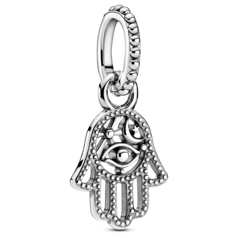 Pandora sparkling rosa & azul cristal disco coração árvore da família pingente contas 925 prata esterlina encantos caber pulseira jóias diy: 11