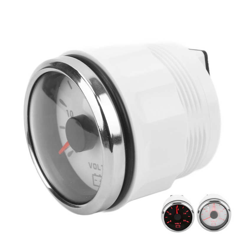 Boat Voltmeter Marine Voltage Gauge Pointer Indication for Yachts for RVs
