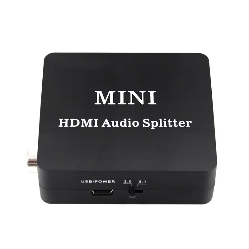 HDMI Extractor Splitter HDMI to HDMI SPDIF L/R 3.5mm o Video Converter with Usb Cable