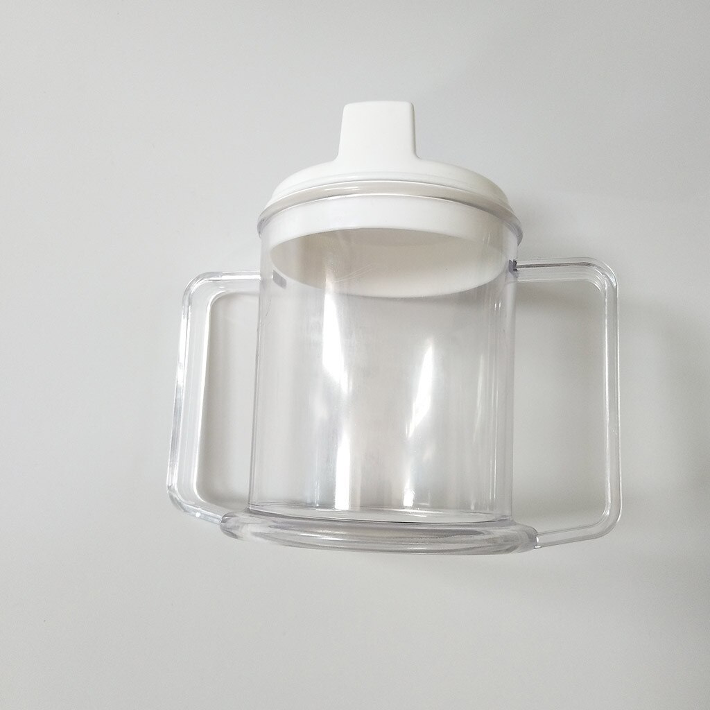 Accessori per bicchieri tazza da tè tazza anti-trabocco tazza da becco d'anatra con manico a due mani anziani tazza per disabili utensili da cucina