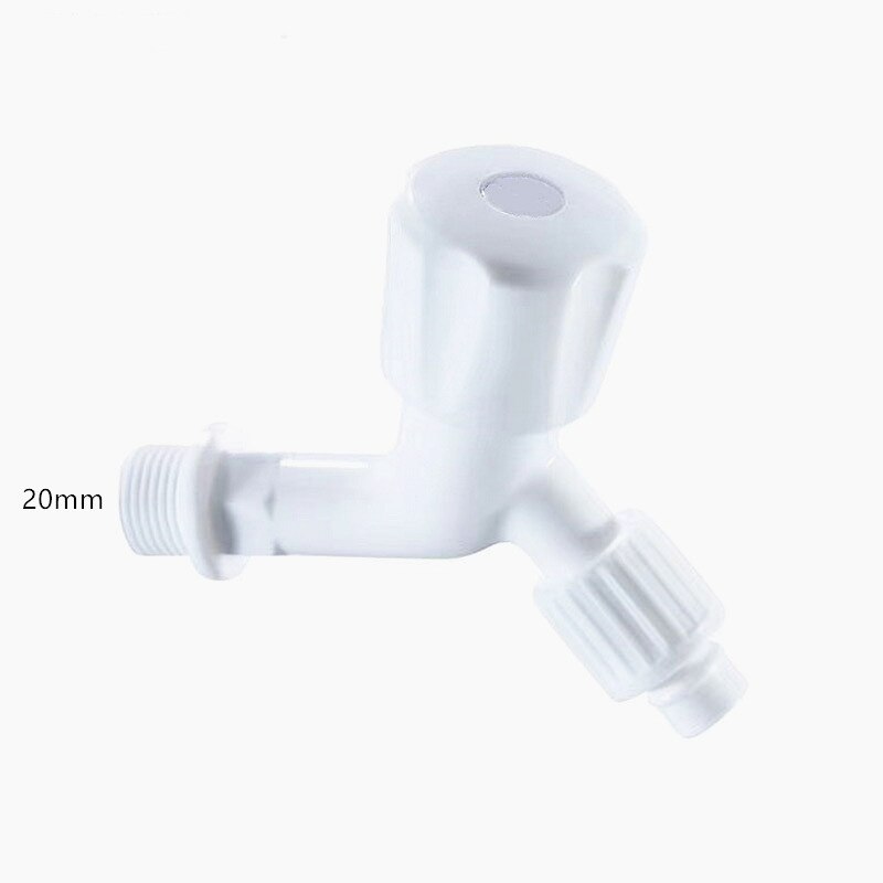 In-wall Single Cold Bibcock Outdoor Washing Machine Faucet 20 25mm Thread Interface Plastic Single Handle Tap,JO21028: 20mm Bibcock B1