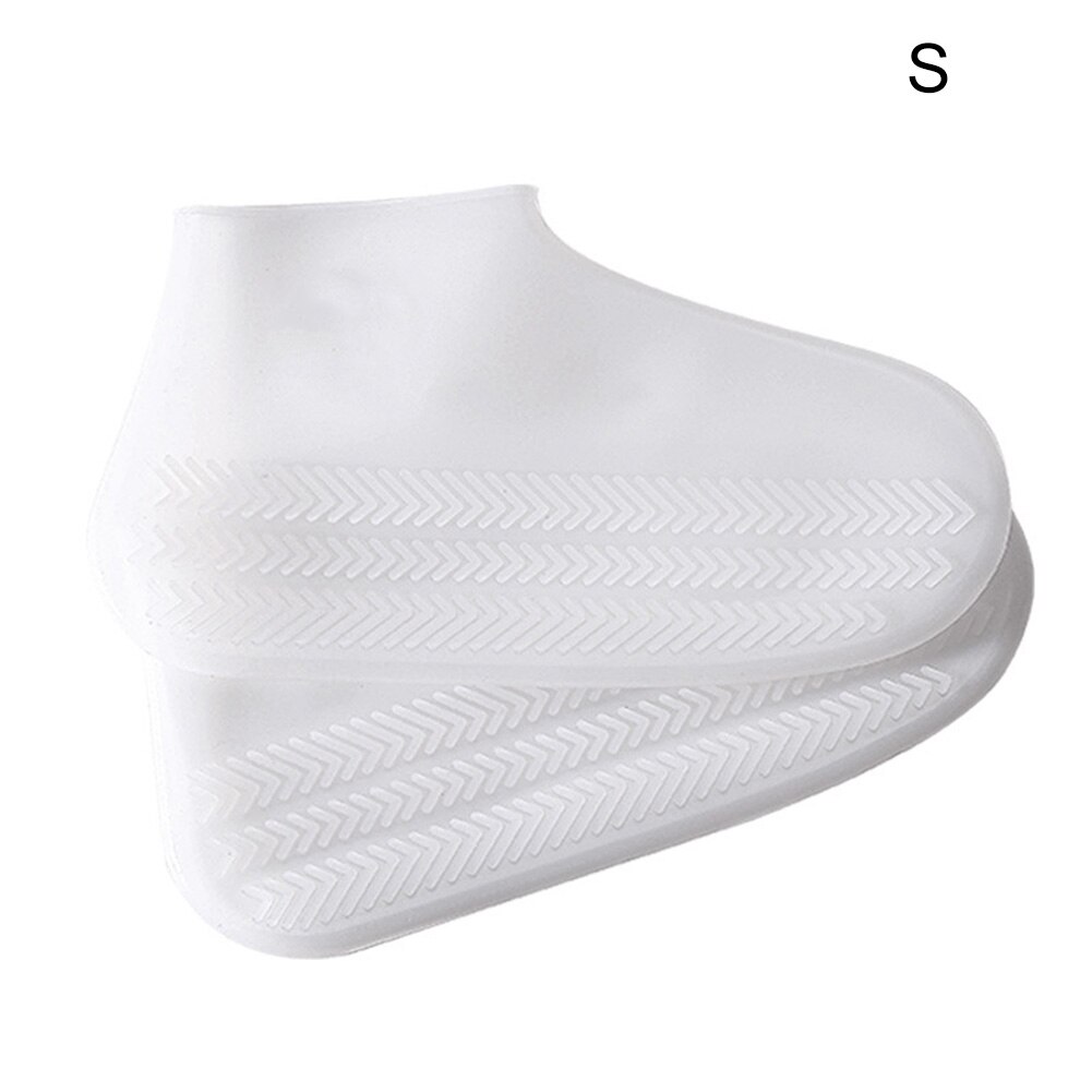 Silicone Overshoes Reusable Waterproof Shoes Covers Rain Boots Wear-Resistant Non-slip: S