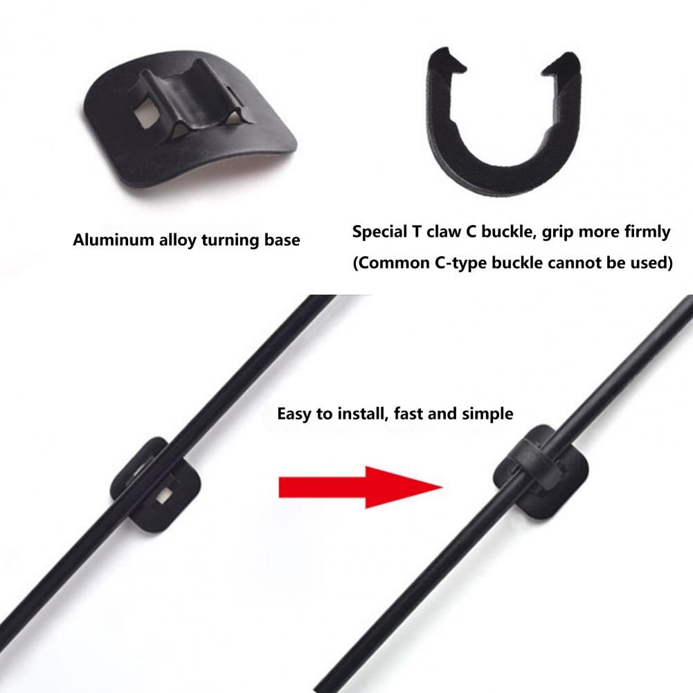 5Pcs Useful Bike Cable C-Clips Convenient Flexible High Temperature Resistant Rust Resistant Cable Housing Clip