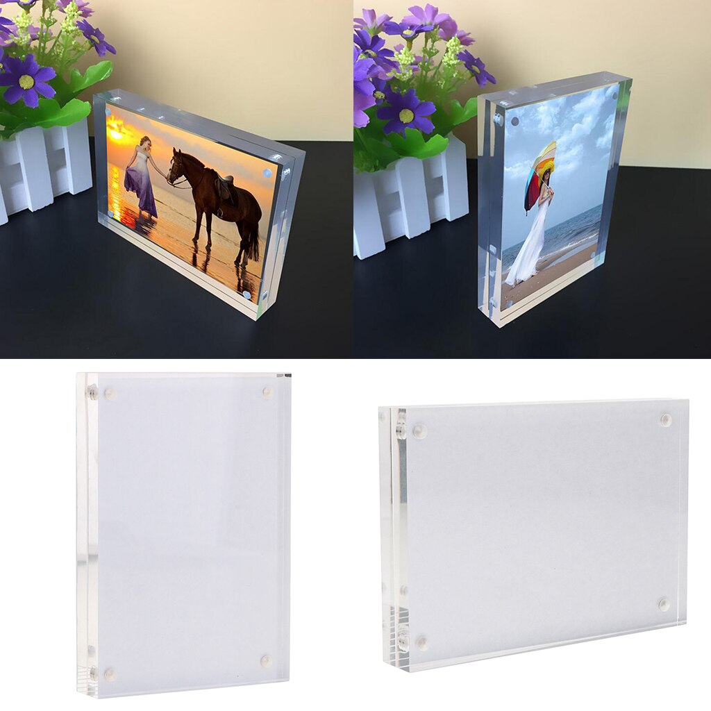 Acrylic Photo Frame 5.98x3.93'' Clear Picture Disp... – Vicedeal