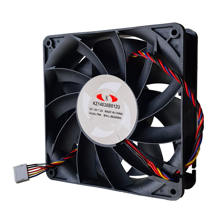 Originele High Power Koelventilator KZ14038B012U 12V 7.2A 14Cm Voor Whatsminer M20S M21S 7500Rpm 86W fan
