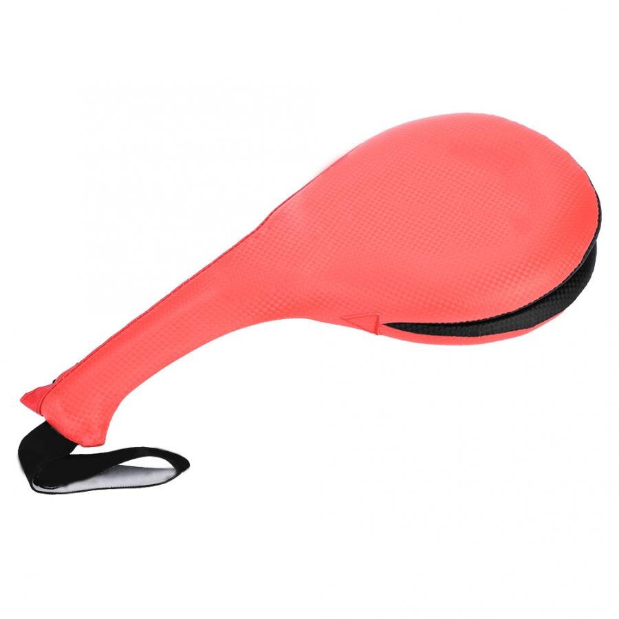Objetivo de pie para Taekwondo, almohadilla para pie, objetivo de boxeo, Sanda, entrenamiento, taekwondo, almohadilla para golpear, bolsa para niños adultos: Rojo