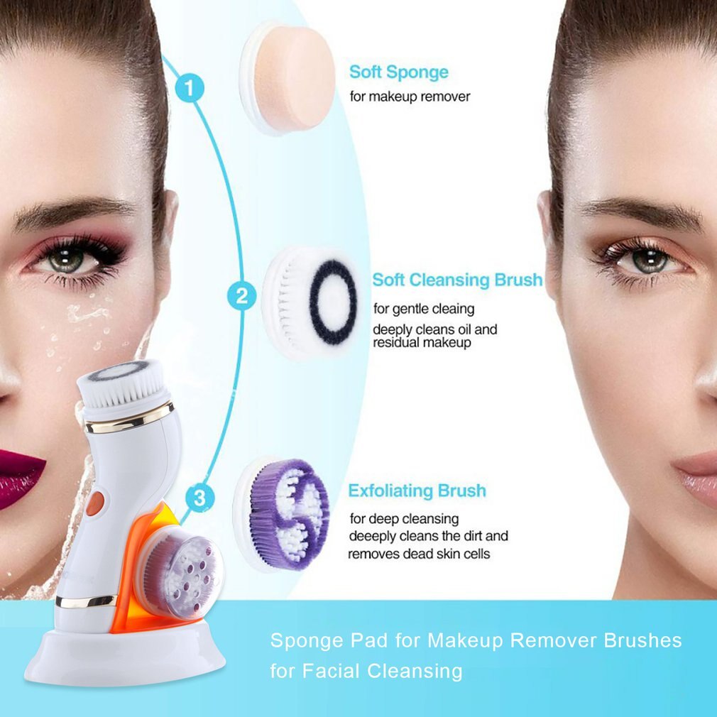 Multi-Function Electric Wash Face Facial Wash Brush Cleansing Brush Face Cleansing Instrument Pore Cleaner