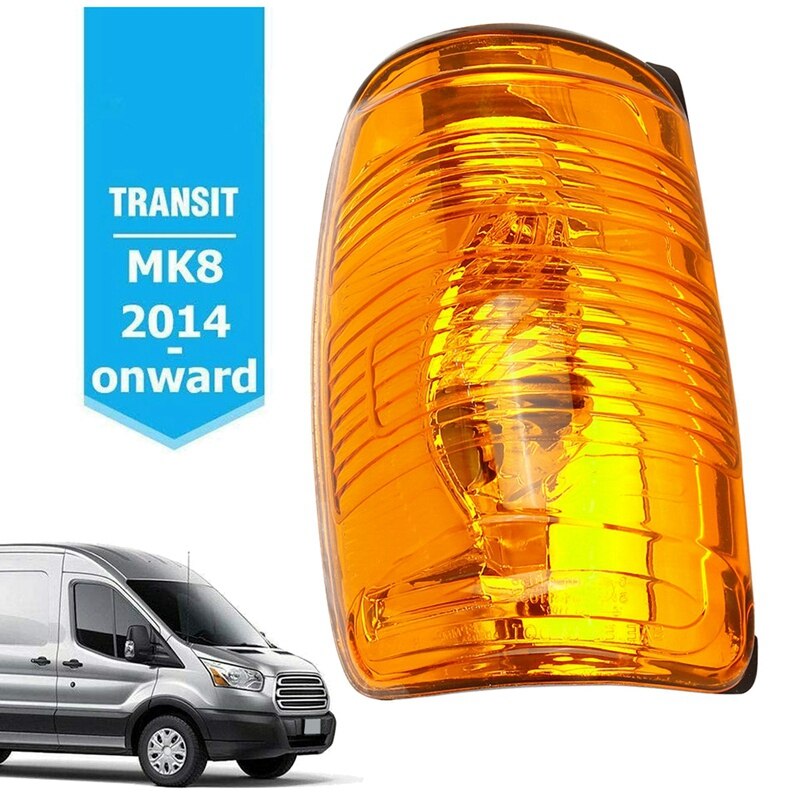 Bil venstre side bageste spejl indikator lampe blinklys linsedæksel til ford transit  mk8 1847387