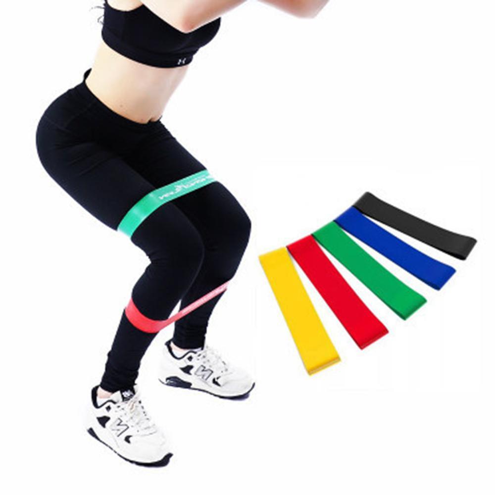 5 pièces bandes de résistance de Yoga étirement boucle en caoutchouc exercice équipement de Fitness
