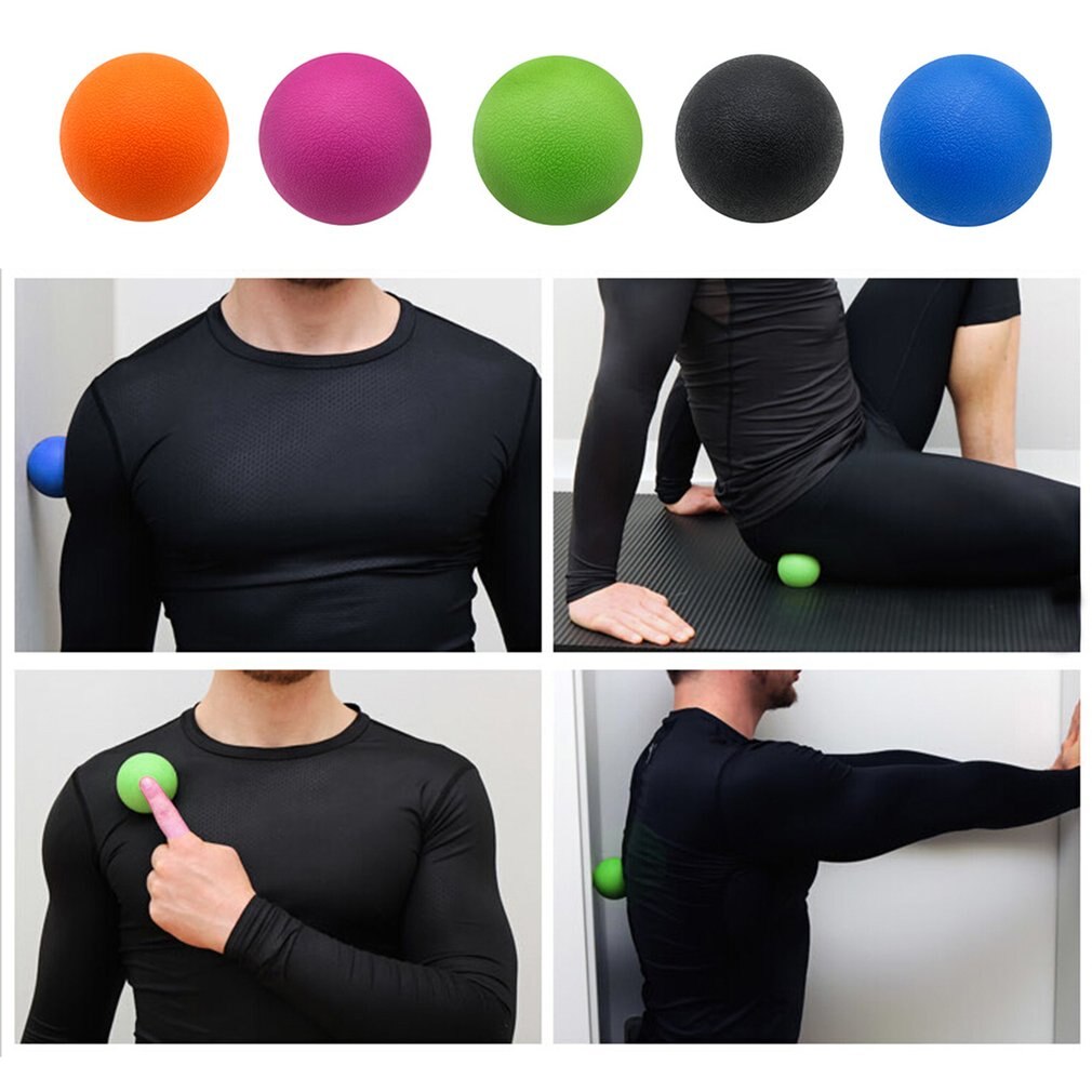 Bola de Fascia de TPE, Bola de Lacrosse para relajación muscular, ejercicio deportivo, Fitness, Yoga, cacahuete, Bola de masaje, Punto disparador, alivio del dolor de estrés