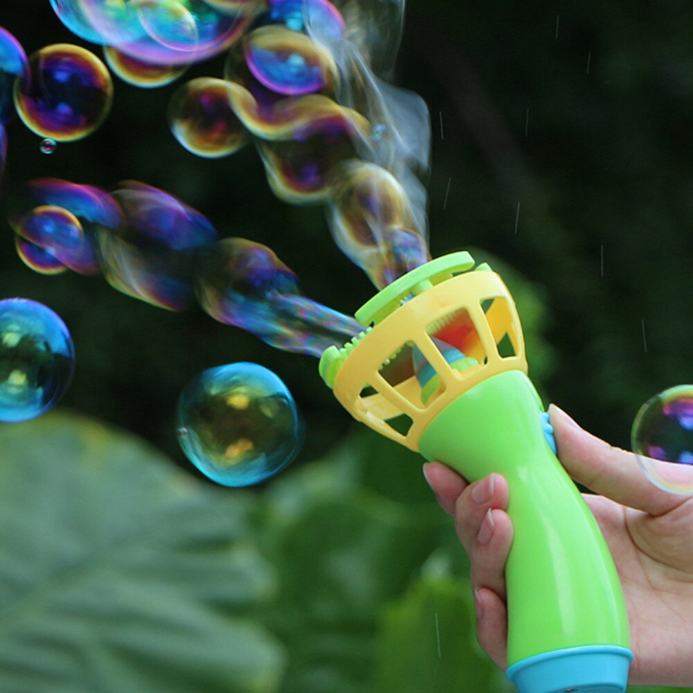 Elektrische Bubble Stok Machine Bubble Machine Automatische Blower Outdoor Kinderspeelgoed Zeep Bubble Pomppero Outdoor Kinderen L5