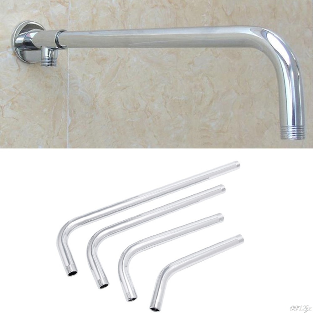 Soporte de brazo de cabezal de ducha de lluvia, tubo montado en la pared de acero inoxidable, rosca G1/2, accesorio de baño C90A,