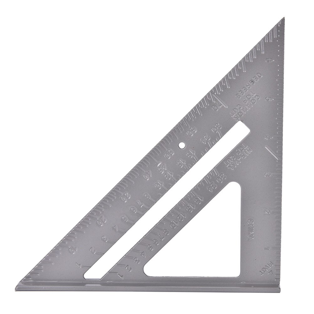 7" 180mm 1PCS 45 Degrees Triangle Ruler Measuring Tool Aluminum Alloy Square Angle Ruler Woodworking 7"/180mm Protractor