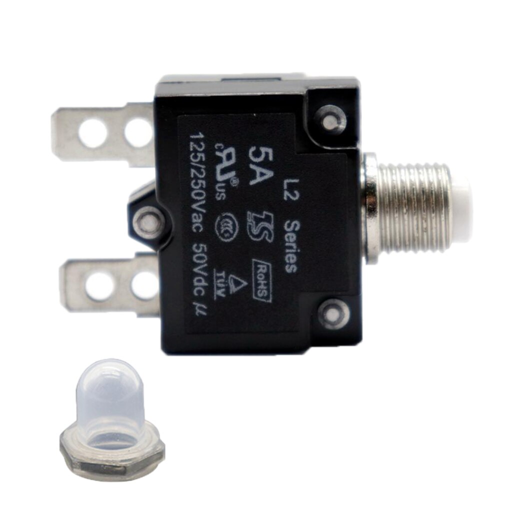 Manual Reset Overload Switch Switch 125/250VAC 5AMP Thermal Circuit Breaker