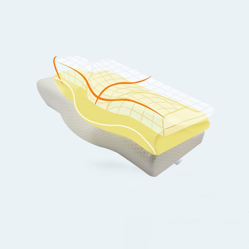 Vlinder Vormige Memory Foam Beddengoed Kussen Bescherming Nek Trage Rebound Slapen Cushionhealth Zorg Cervicale Orthopedische Kussens