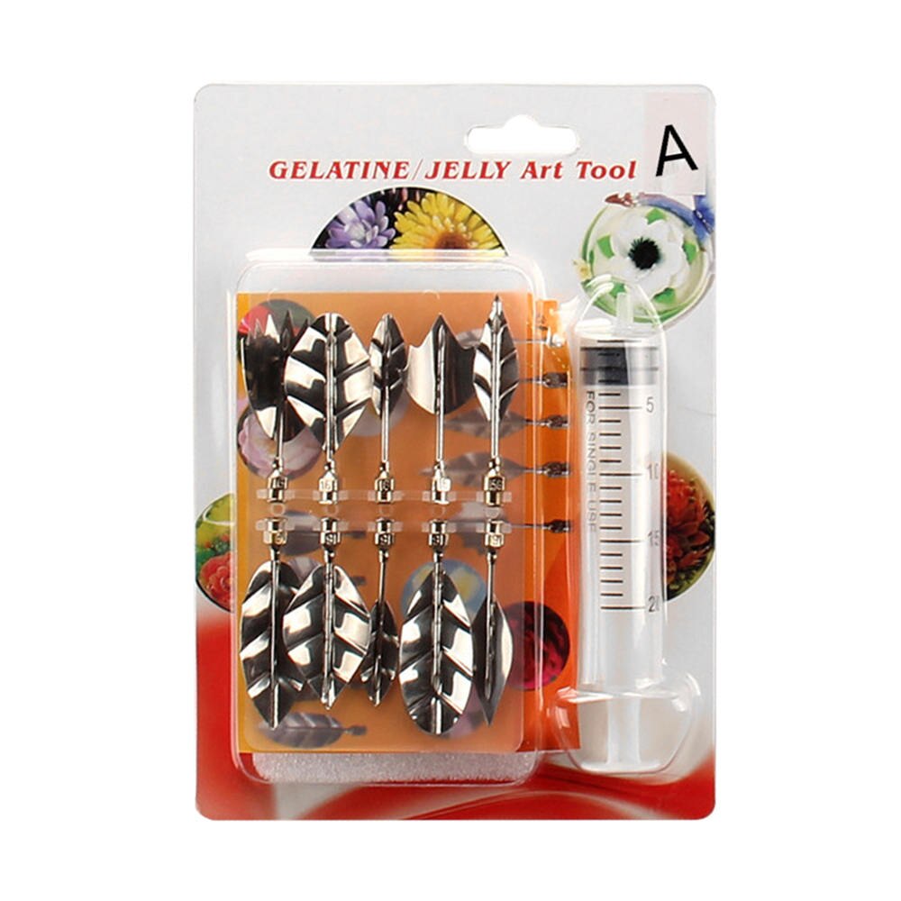 11pcs 3D Jelly Flower Art Tools Jelly Cake Gelatin Pudding Nozzle Set Cake Decorating Tools
