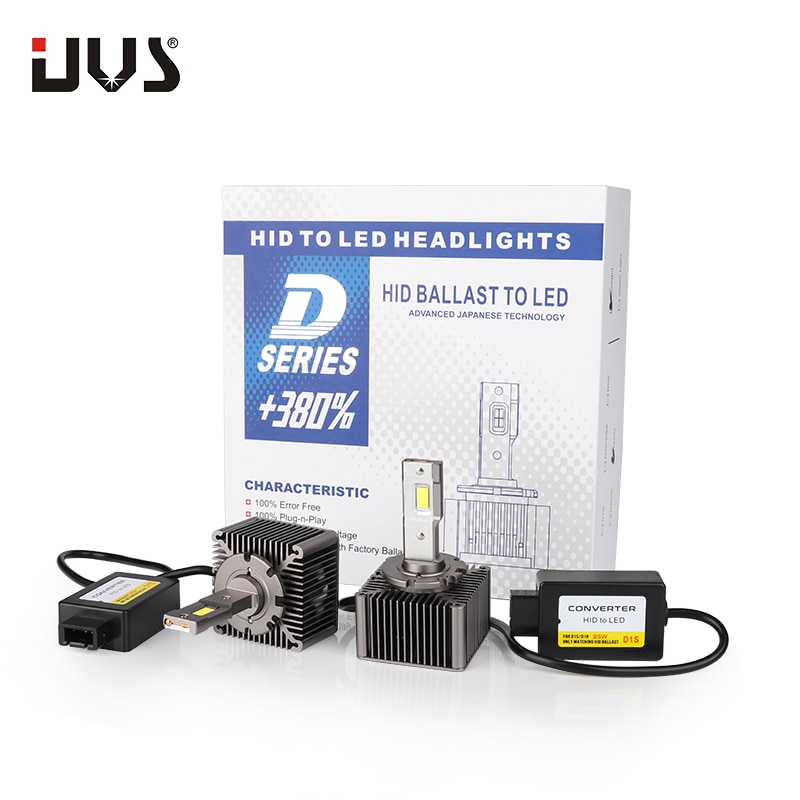 Uvs D1S Led Auto Lamp Gratis Canbus D1R Lamp Auto Headligt High Power 70W 8600Lm Kit Led Te Vervangen hid Conversie