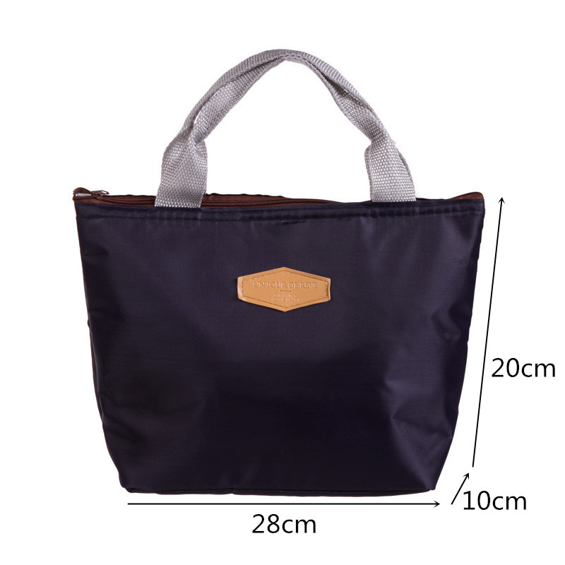 Lunchbox Camping Picknicktas Lunchtas Effen Kleur Draagbare Gekoelde Tas Koud Voedsel Koelbox Thermische Tas Handtas