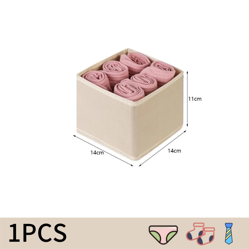 Organizador de ropa interior, caja de almacenamiento para sujetador, bragas, calcetines, cajas de almacenamiento, armario para dormitorio, organizador de ropa, separador de cajón plegable: Verde claro