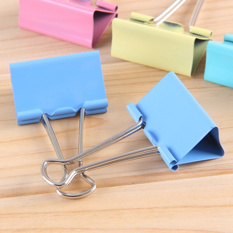 10 pieces / 20 pieces of 25 mm metal paper clips color candy paper clips, ticket clips, school office supplies