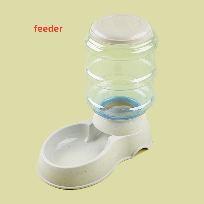 Distributeur d'eau de grande capacité pour animaux de compagnie, alimentation automatique pour chien, bol de nourriture pour petit chien, dispositif de bouteille de simulation, fournitures pour animaux de compagnie, 3,8 L: Rose