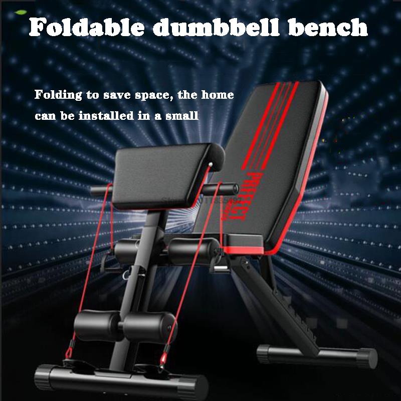 multifunctional folding dumbbell bench, adjustable abdominal muscles, supine board, bench press, fitness chair