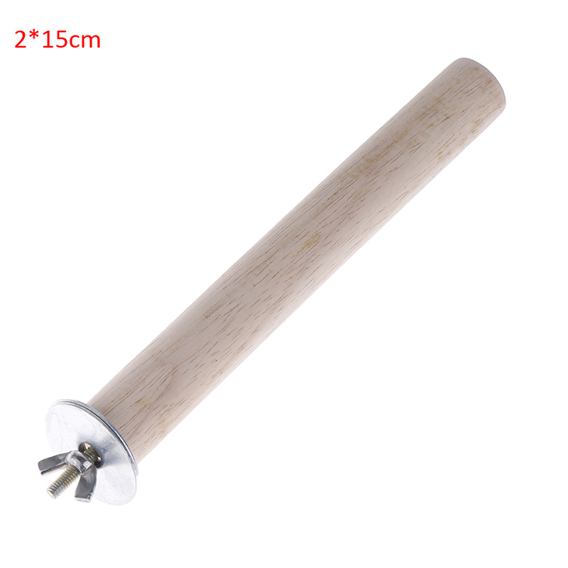 Wooden Parrot Stand Stick Perch for BirdsToy Bird Cage Accessories 1Pc: 2x15cm