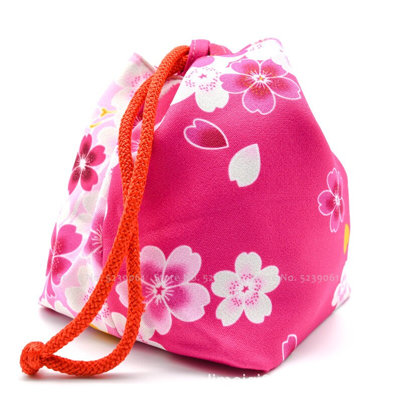 15 farben Japanischen Kimono Kawaii Geldbörse Blumen- Sakura Gedruckt Strahl Tote Tasche Tasche Frauen Yukata Paket Hochzeit Partei Taschen: 10