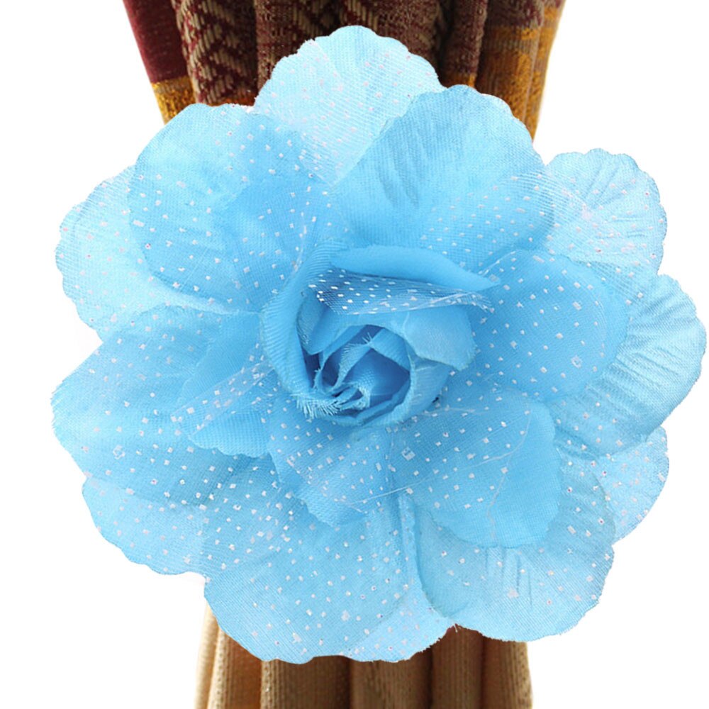 1Pcs Peony Flower Curtain Clip-On Curtain Strap Tie Backs Holdbacks Curtain Curtain Accessories Decoration Polyester Straps