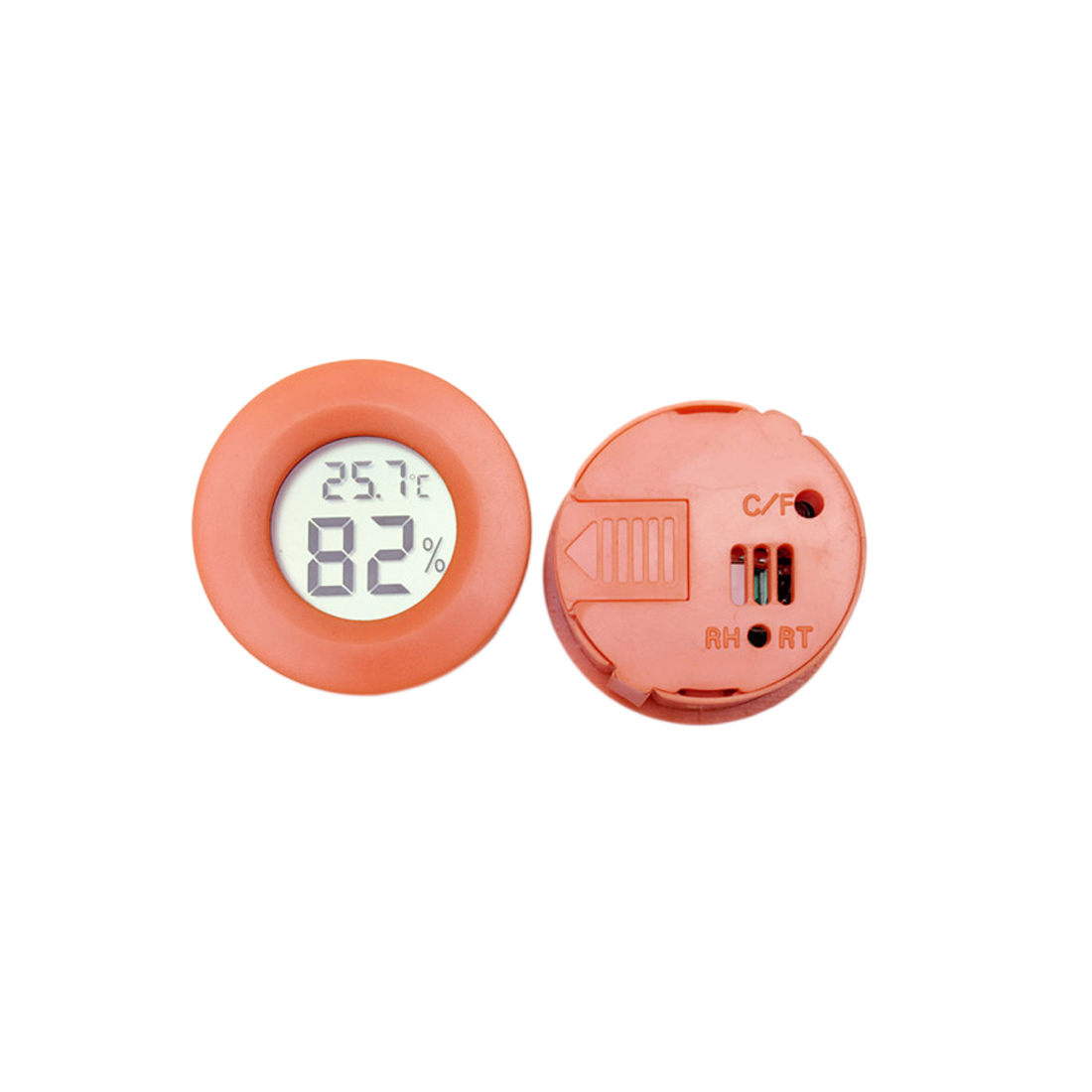 LCD Digital Thermometer Hygrometer Thermostat Kühlschrank Gefrierschrank Tester Temperatur Feuchtigkeit Meter Detektor Thermograph Haustier Auto Auto: Silber