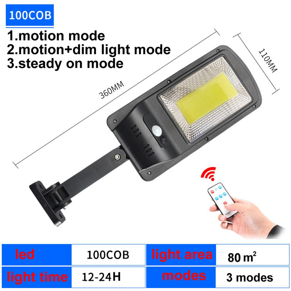 120 Leds Straatverlichting Solar Outdoor Tuin Lamp Pir Motion Sensor Wandlampen Waterdichte Patio Yard Path Night Verlichting 3 modi