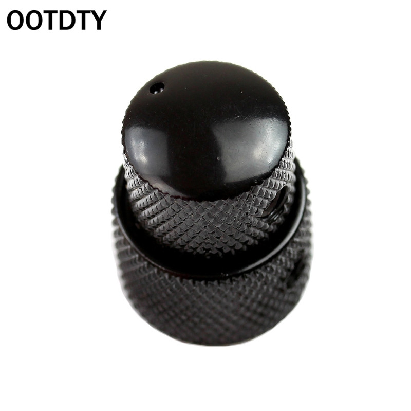 Concentrico doppio Manopola Del Metallo cupola cap Potenziometro per La Chitarra Elettrica Basso volume del Tono Y4UB: nero