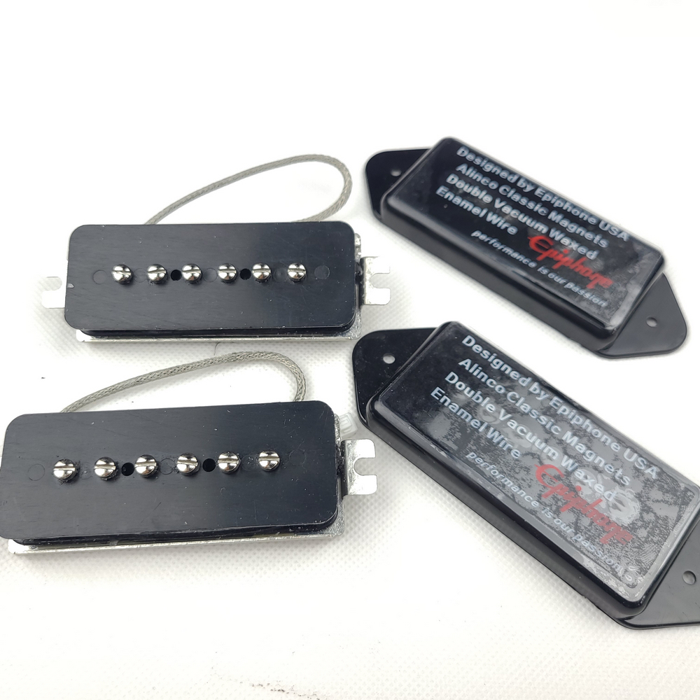 Epiphone Black Alnico Pickups Low Gauss Iconisch Geluid P90 Dogear Stijl Single Coil Bridge Pickup voor SG/LP Elektrische Gitaar